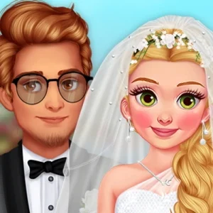 لعبة تلبيس العروس لحفل الزفاف
