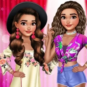 لعبة تنسيق فساتين صيفية ملونة