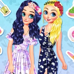 لعبة حب الأزهار مع الأميرات