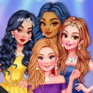 لعبة الأميرات يستعدن لحفلة البروم